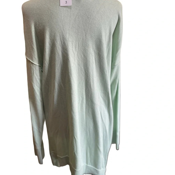 CHICO'S WOMEN SIZE 16 LIGHT GREEN SWEATER - Picture 3 of 9
